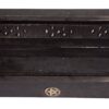 Purpledip Wooden Incense Stick Holder Cone Burner Stand Box: Storage Compartment, Ash Catcher: Hand Carved with Star Brass Inlay (11009A) - Image 3