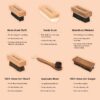 Shoe Mistri Hand Made Natural Horse Hair Shoe Brush for Cleaning, Shining & Buffing Boots, Shoes Polish & Other Leather Care Size with (10 x 3.4 x 4.5cm)(Brown) - Image 7