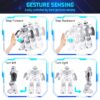 SONOMO Toys for 6-9 Year Old Boys, RC Robot Gifts for Kids Intelligent Programmable Robot with 2.4GHz Sensing Gesture Control - Upgraded Version (White) - Image 2