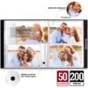 Ywlake Photo Album 4x6 200 Pockets 2 Packs, Linen Photo Albums Holds 200 Horizontal Pictures Only Grey - Image 3