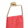 Easyhome Furnish Brass Antique Towel Ring Stand Napkin Towel Stand for Bathroom Towel Holder Napkin Ring Stand for Kitchen Cloth Hanger Towel Hanger for washbasin Bathroom Accessories 1003 - Image 3
