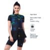 Veloz Women's Aqua Neon Quick Drying Anti-Chafing Swim Dress I Swimming Costume I Swimwear for I One-Piece Swimsuits I Swimsuit (XX-Large Blue)