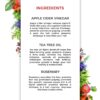 Apple Cider Vinegar, Tea Tree & Rosemary Shampoo | Restores Shine & Itchy Scalp Relief | Shampoo For Oily Hair | | Dandruff & Frizz | 100% Chemical Free | 7.1 fl.oz.