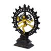 WIGANO Genuine Brass Natraj Brass Statue Sculpture Shiva for Home,Temple,Office & Living Room or Gifting(9"x7.5",Black) - Image 3