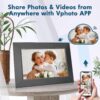 Digital Photo Frame 10.1 inch Digital Picture Frame - Nethgrow WiFi Digital Picture Frame, 32GB, IPS Touchscreen, Auto-Rotate, Motion Sensor, Instantly Sharing Photos Videos, Personalized Gifts - Image 2