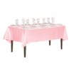 LinenTablecloth 60 x 126-Inch Rectangular Satin Tablecloth Pink - Image 2