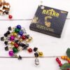 DecoTiny 16pcs Beard Ornaments. 4 Sounding Jingle Bells and 12 Colors of Christmas Baubles Great Gift Idea! (4 Bell+12 Baubles) - Image 6