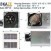 KAZE APPLIANCE SEP120 | 120 CFM | 0.3 Sone Ultra Quiet | Energy Star-Certified Energy-Saving Bathroom Exhaust Ventilation Fan - Image 3