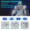SONOMO Toys for 6-9 Year Old Boys, RC Robot Gifts for Kids Intelligent Programmable Robot with 2.4GHz Sensing Gesture Control - Upgraded Version (White) - Image 3
