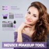 BS-MALL Makeup Brushes 21 pcs Makeup Tools Kit Premium Synthetic Powder Foundation Blush Contour Concealers Lip Brushes with Makeup Sponge & Eyeshadow Applicator Kit - Image 5