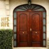 Purpledip Wooden Laser Cut Wall Hanging: Home Sweet Home, Golden (12378) - Image 2