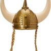 Jacobson Hat Company Women's Viking Hat with Braids, Gold, One Size