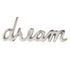 PURESTORY Tabletop Freestanding Dream Sign,Decorative Metal Words Home Decor,Bedroom Kitchen Living Room Table Centerpiece Words.Decorative Metal Word Signs - Dream - Silver - Image 2