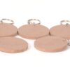 IVEI DIY MDF Coasters / Thin Wood Blanks / Keyrings / Magnets / Boxes for Painting, Decoupage, Resin Art Work & Decoration (Circle-Shaped Key Chains)