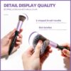 BS-MALL Makeup Brushes 21 pcs Makeup Tools Kit Premium Synthetic Powder Foundation Blush Contour Concealers Lip Brushes with Makeup Sponge & Eyeshadow Applicator Kit - Image 4