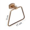 Easyhome Furnish Brass Antique Towel Ring Stand Napkin Towel Stand for Bathroom Towel Holder Napkin Ring Stand for Kitchen Cloth Hanger Towel Hanger for washbasin Bathroom Accessories 1003