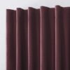 Sun Zero Greyson Faux Dupioni Silk Thermal Extreme Total Blackout Back Tab Curtain Panel, 50" x 63", Bordeaux Red - Image 2