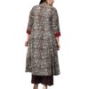 Rayon Angrakha Style Printed Indian Kurtis for Women (Maroon., 4XL)