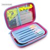 SOOCUTE Flying Unicorn Hardtop Pencil Case with Compartments - Kids Large Capacity School Supply Organizer Students Stationery Box - Girls Pen Pouch Cosmetic Bag (Hot Pink) - Image 4