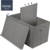 Sorbus Toy Chest with Flip-Top Lid, Kids Collapsible Storage for Nursery, Playroom, Closet, Home Organization, Large (Gray) - Image 2