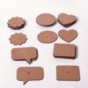 IVEI DIY MDF Coasters / Thin Wood Blanks / Keyrings / Magnets / Boxes for Painting, Decoupage, Resin Art Work & Decoration (Mix Shaped Magnets)