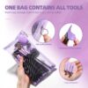 BS-MALL Makeup Brushes 21 pcs Makeup Tools Kit Premium Synthetic Powder Foundation Blush Contour Concealers Lip Brushes with Makeup Sponge & Eyeshadow Applicator Kit - Image 3