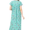Soulemo Women's Cotton Paisley Maxi Nighty (499PXL, Pista Green, XL) - Image 2