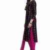 Miraan Women's Cotton Printed Readymade Salwar Suit XX-Large Black - Image 2