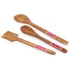 HAZEL Wooden Kitchen Tools Spoon Set of 5 (Pan Spatula Small, Oval Spatula Small, Serving Jhara, Taveta, Oval Spatula Large) - Image 6