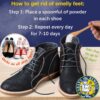 Gran's Remedy Natural Shoe Deodorizer and Foot Odor Eliminator Powder for Men, Women, and Kids, Absorb Sweat and Moisture, Neutralize Smelly Odors, Cooling - Image 6