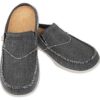 Spenco Men's Siesta Canvas Slide Sandal, Charcoal, 10M Medium US