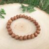EDMIRIA Unisex Adult Sandalwood Chandan Round Beads Yoga Meditation Handmade Elastic Stretchable Bracelet (Large Brown) - Image 3