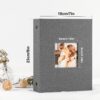 Ywlake Photo Album 4x6 200 Pockets 2 Packs, Linen Photo Albums Holds 200 Horizontal Pictures Only Grey