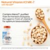 Doctor's Best Natural Vitamin K2 Mk-7 Capsule , Supports Bone Health & Soft Tissue Elasticity, 180 Ct - Image 3