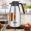 Milton Thermosteel Classic, 2000 ml | 68 oz | 2.1 qt. Stainless Steel Thermal Coffee Carafe, Hot and Cold for Long Hours, Vacuum Thermal Pot Flask for Tea a and Beverages, Rust and Leak-proof | Silver