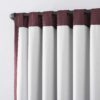 Sun Zero Greyson Faux Dupioni Silk Thermal Extreme Total Blackout Back Tab Curtain Panel, 50" x 63", Bordeaux Red - Image 5