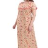 Soulemo Women's Cotton Floral Maxi Nighty (499PXXL_Pista Green_XX-Large BUST 52) - Image 4