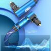 90 Degree to 90 Degree Optical Audio Cable, EMK 360 Degree Swivel Adjustable Right Angled on Both Ends Optical Cable for Home Theater, Sound bar, TV, PS4, Xbox & More(5ft/1.5m) - Image 4