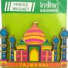 Purpledip Wooden Fridge Magnet: Taj Mahal, Symbol of Eternal Love (11960)