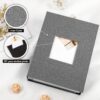 Ywlake Photo Album 4x6 200 Pockets 2 Packs, Linen Photo Albums Holds 200 Horizontal Pictures Only Grey - Image 2