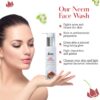 VCare Red Sandal Face Wash for Skin Whitening for Oily Skin | Reduce Acne and Pimples, Women and Men | Facial Cleanser | Skincare Face Cream, Remove Dark Circle 100 ml - Image 6