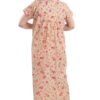 Soulemo Women's Cotton Floral Maxi Nighty (499PXXL_Pista Green_XX-Large BUST 52) - Image 3