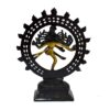 WIGANO Genuine Brass Natraj Brass Statue Sculpture Shiva for Home,Temple,Office & Living Room or Gifting(9"x7.5",Black) - Image 4