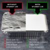 NYHI 50-Pack Heavy Duty Disposable Aluminum Oblong Foil Pans with Lid Covers Food Storage Tray Extra-Sturdy Containers for Cooking, Baking, Meal Prep, Takeout - 8.4" x 5.9" - 2.25lb - Image 2