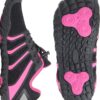 Oranginer Women's Wide Toe Barefoot Shoes Minimalist Running Shoes Indoor Cross Training Shoes for Women Black/Rose Size 7