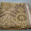 Nivah Fashion Women's Lycra Embroidery Saree with Unstitched Blouse Piece (NH.K817-Gold) - Image 3