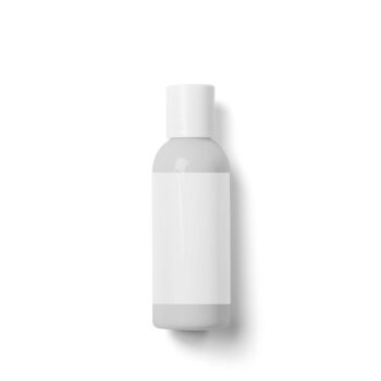 60 Printable Large 4 oz Bottle Labels, 5 x 2.5 inches, for Waterproof Vinyl White