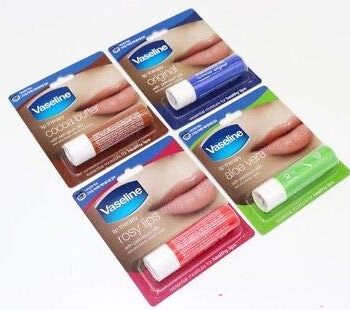 Vaseline Lip Therapy Variety 4-Pack, Moisturizing Lip Balm with Vitamin E, 0.16 Oz Ea