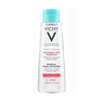 Vichy Pureté Thermale One Step Micellar Water Makeup Remover & Facial Toner | Micellar Cleansing Water + Vitamin B5 | No Rinse Needed | Gentle Eye Makeup Remover & Hydrating Toner For Face