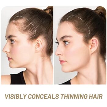 VOLLUCK Root Touch Up Hair Powder Root Cover Up Hairline Shadow Powder Stick, Root Touch Up Dark Brown for Thinning Hair for Women and Men, Bald Spots, Eyebrows, Beard Line, Light-Brown
